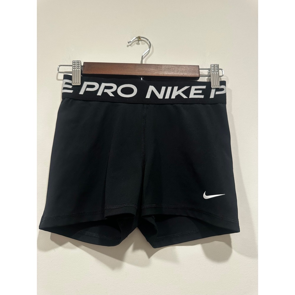 Nike Pro Dri-FIT Womens Black Compression Shorts 3 Inch Inseam Size Small